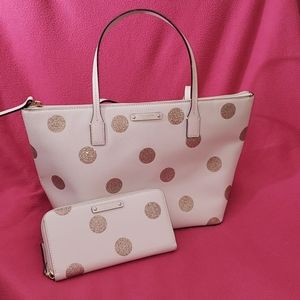 Kate Spade Purse & Matching Wallet